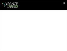 Tablet Screenshot of dancefusionnw.com